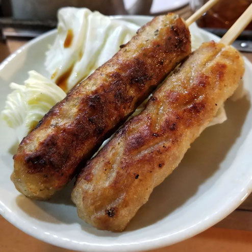 屋台：姫ちゃん、料理：めんたいつくね、しそつくね