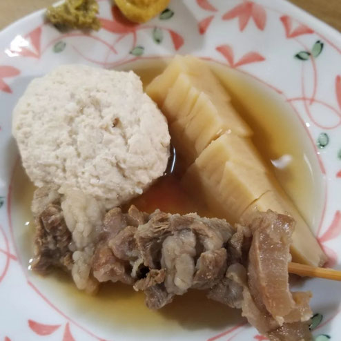 屋台：番笠、料理：おでん