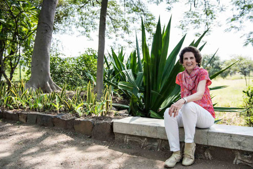 Diana Bloise at Meherazad, India. Photo taken by Frank Bloise
