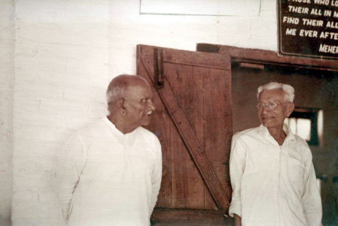 Padri with Siddhu at Meherabad, India