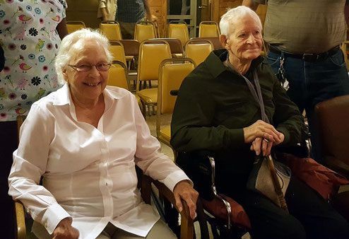 June 2017 : Ella with Tex Hightower at the Meher Center, Myrtle Beach, SC.  Photo taken by Anthony Zois