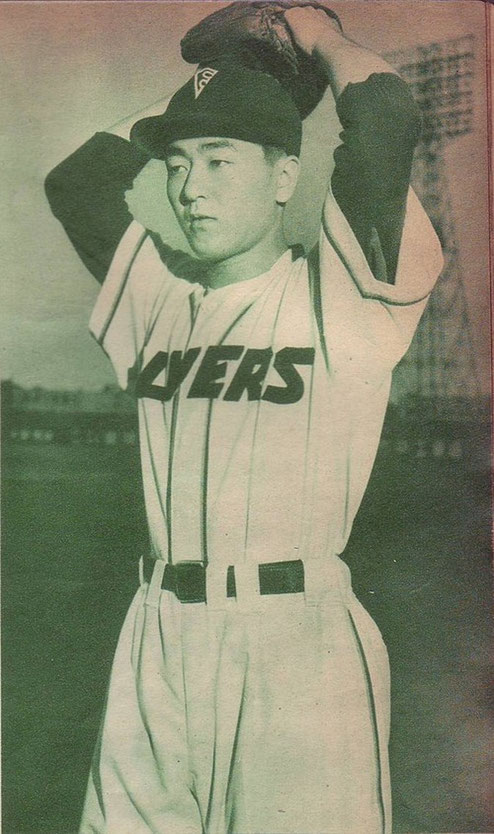 福島郁夫さん(1956年) ©『野球界』(1956年8月号、博友社)