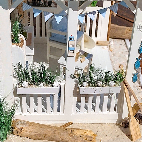 Mini-Strandhaus basteln