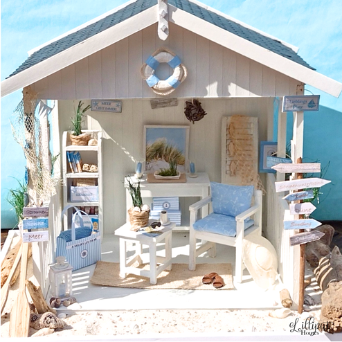 Mini-Strandhaus basteln