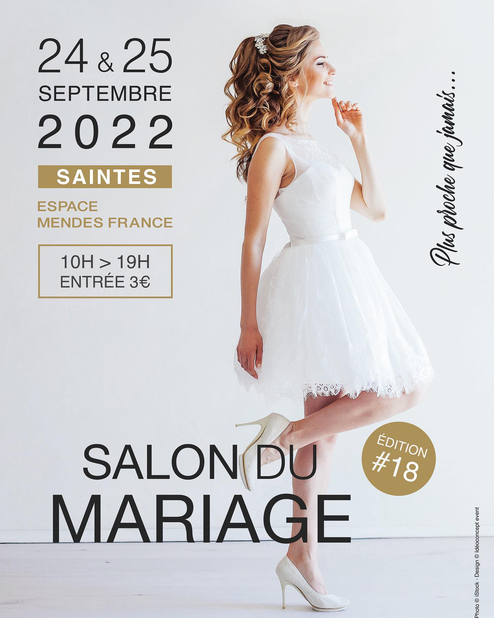 Salon du Mariage à Saintes - 24 et 25 Septembre 2022