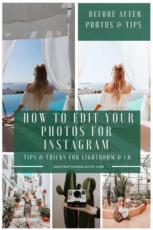 Edit your instagram photos with lightroom, snapseed, vsco & co. Learn my photo editing tips and hacks for Instagram and see my before and after photos for a great feed, growth and more reach on Instagram and your blog. Whether VSCO, Snapseed or Lightroom 