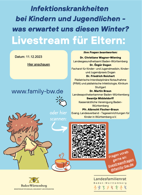 Livestream: Infektionen bei Kindern