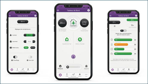 OGGA Eco-Touch app, its smart home app which is used to remotely control its heating system.