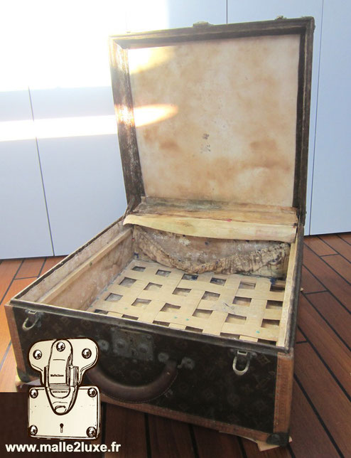Restauration de valise a chapeau ancienne louis Vuitton trunk paris 1930 très rare collection collector restoration