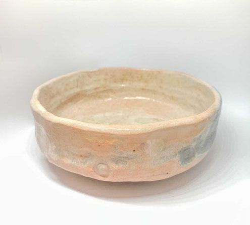 印花馬盥楽茶碗 　「海からのおくりもの」 　サイズ：口径140mm×高さ55mm