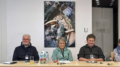 Die Vereinsmitglieder Jens Lichte, Inke Studt-Jürs und Sven Reiß