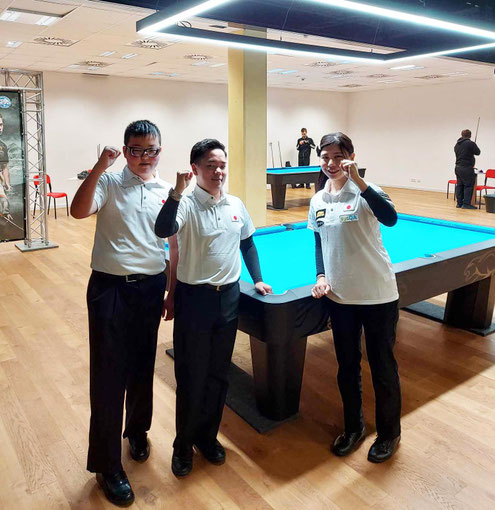 日本ジュニア、左から金澤蒼生（U17）、織田賢人（U17）谷みいな（Girls）。Photo : Zeke