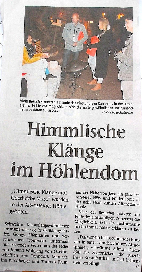 Thüringer Zeitung 31.8.2015