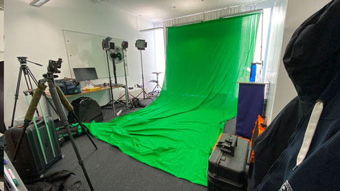 Videoproduktion Greenscreen Studio vor Ort 