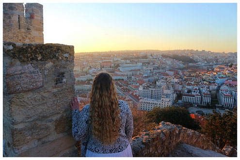 Aussicht Castelo de Sao Jorge - Lissabon