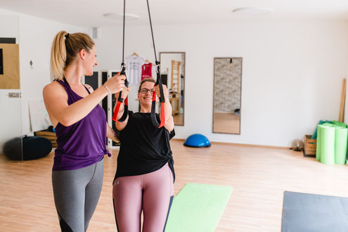 Personal Training Kundin und Trainerin
