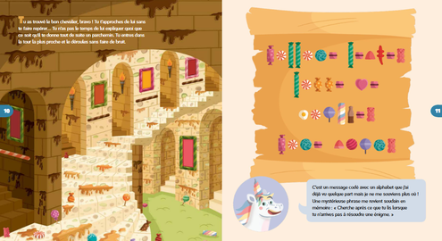 page d'un livre escape game pour enfant de CP CE1 CE2