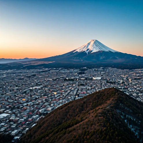 １月　正月　新年　巳　2025年　令和７年　富士山