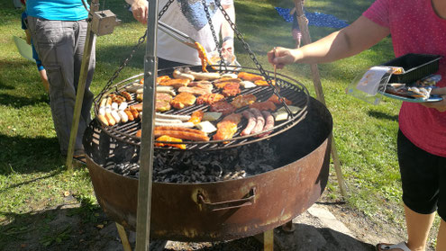 Hochbetrieb am Grill
