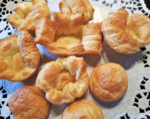 Rezept mit Banane, Blätterteig und Vanillecreme