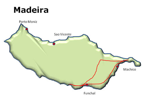 Madeira Motorradtour TOUR 1 Durch die Berge zur Ostspitze, motorradtouren-motorradreisen.de