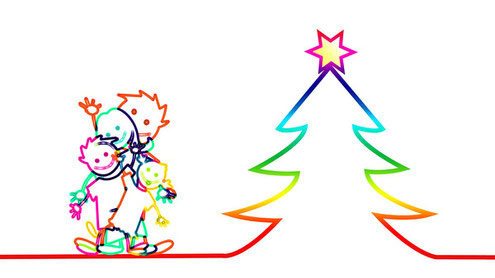 クリスマスツリーのイラスト