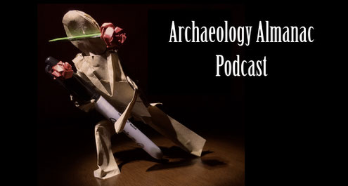 Archaeology almanac podcast paper bag tango with sharpie