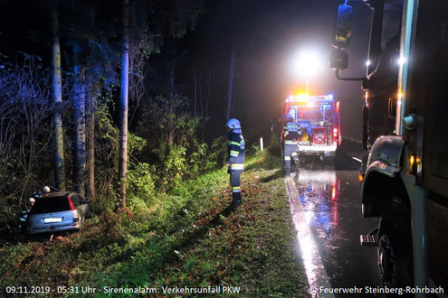 Feuerwehr; Blaulicht; FF Steinberg-Rohrbach; Unfall; Brandverdacht; Ereignisreiches Wochenende;
