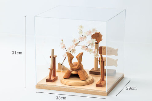 五月人形ケース飾り