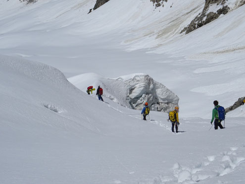 Hochtourenkurs, Gletscherausbildung, mit Bergführer, glacier course with mountainguide, glacier training with guide, Hochtouren Ausbildung, Klaus Gruber