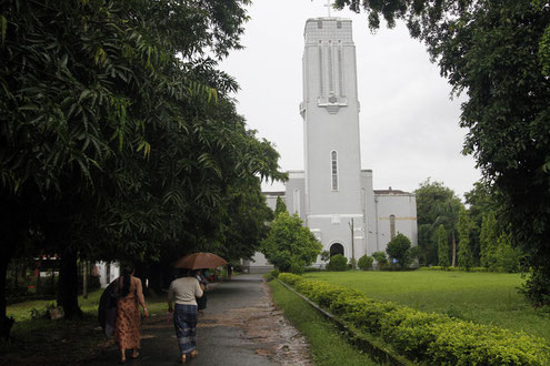 Die Judson Church auf dem Geländer der Universität Yangon