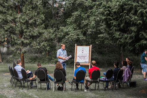 Busnisscoaching Training für Führungskräfte im Park vom Parkhotel Schillerhain 