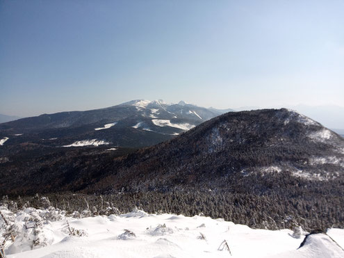 縞枯山展望台より南八ヶ岳方面