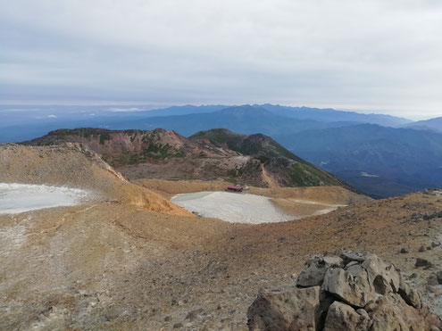 剣ヶ峰より継子岳方面