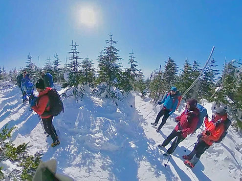 縞枯山山頂