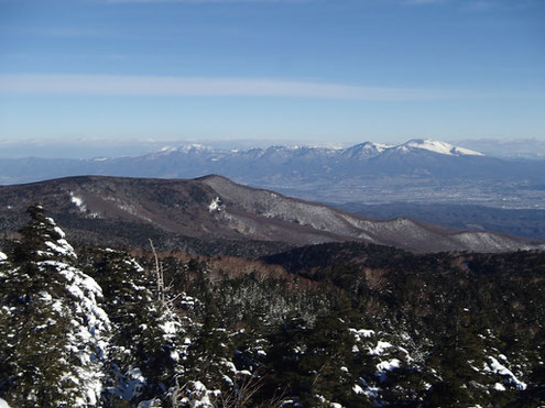 高見石より浅間山四阿山方面