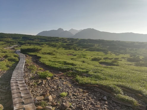 五色ヶ原から立山方面