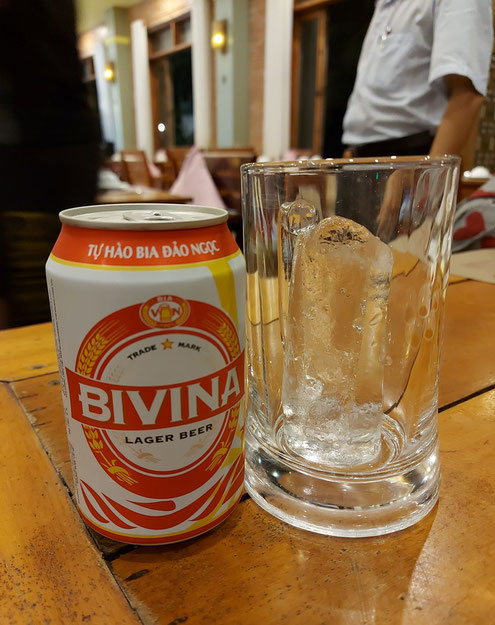 BIVINAを氷で冷やして飲む