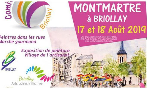 Exposition peinture montmartre Briollay