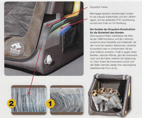 Aufblasbare Hundebox; Tami; Hundebox mit Airbag; Test