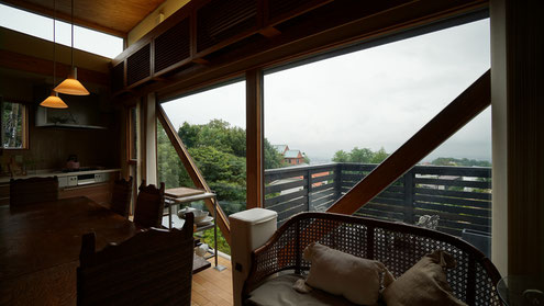 注文住宅　設計　北欧デザインの家　建築家　西宮　神戸　芦屋　テラス　高台　高級住宅　平賀敬一郎