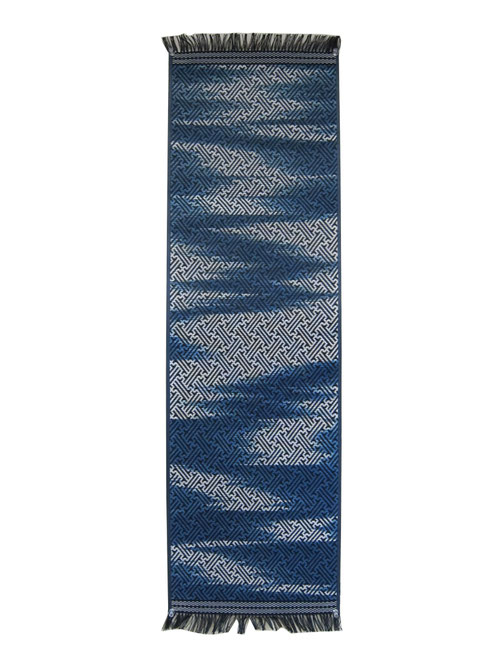 こぎん刺しテーブルセンター オリムパス こぎん刺しキット テーブルセンター ふくべ（1） 紺