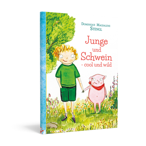 Schwein und Junge sind die Helden der neuen saukomischen Kinderbuchreihe...