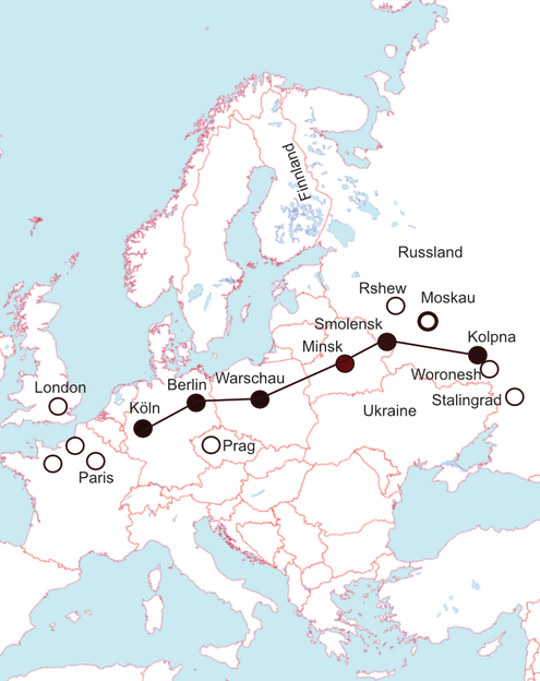 FRONT - Militärgeschichte - Von Köln mit dem Zug an die Front in Russland