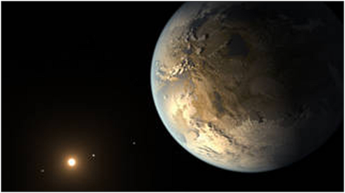 De Kepler-telescoop Schets: NASA/ Ames/JPL-Caltech/T Pyle