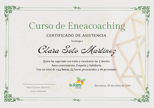 Eneacoaching, Diploma