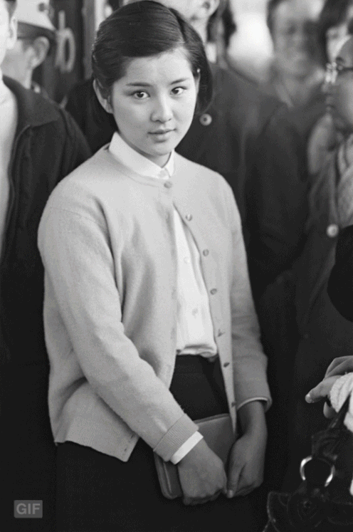 修復・色再現 作業例GIFアニメ　 吉永小百合