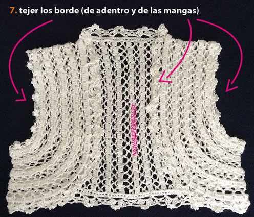 Tutorial: bolero romántico tejido a crochet con lana e hilo de algodón