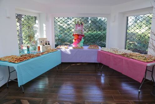 buffet per festa bambini 7 anni Roma