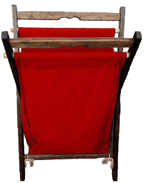 Cesto Para Ropa De Madera Y Tela Varios Colores Decorativo - Mardam